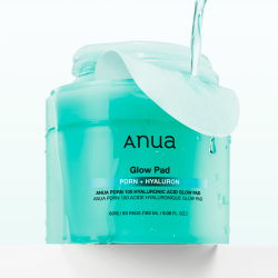 وسادات تونر لتوهج البشرة بحمض الهيالورونيك من أنوا - 60 قطعة | 180 مل Anua Hyaluronic Acid Toner Pads for Glowing Skin